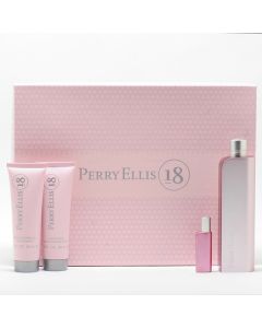 PERRY ELLIS 18 3.4 EDP SP + 4.0 B/M + 3.0 B/L + 3.0 S/G  for Ladies