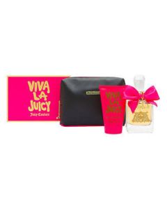 JUICY COUTURE VIVA LA JUICY 3.4 EDP SP + 4.2 B/L + 0.33 EDP for Ladies
