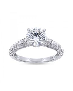 14KW 1.51CT/1 CUSHION SOLITAIRE ENGAGEMENT RING