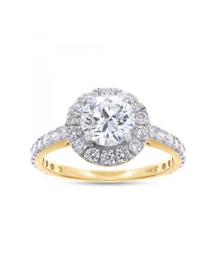 14KW 1.51CT/1 CUSHION SOLITAIRE ENGAGEMENT RING