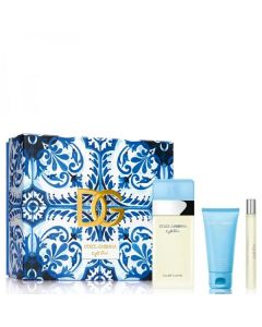 D&G LIGHT BLUE 3.3 EDT SP + 0.33 MINI + 0.33 MINI for Ladies