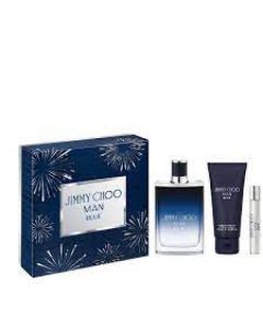 JIMMY CHOO MAN BLUE 3.3 EDT SP + 3.3 S/G + 0.25 EDT for Mens