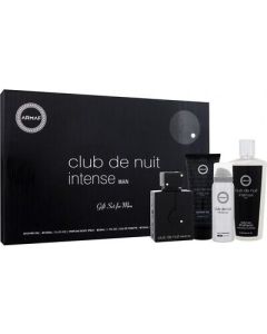 ARMAF CLUB DE NUIT INTENSE 3.6 EDT SP + 1.7 B/S + 3.4 S/G + 8.4 SH for Mens