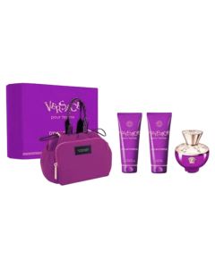 VERSACE DYLAN PURPLE 3.4 EDP SP + 3.4 B/L + 3.4 S/G + 0.17 EDP for Ladies