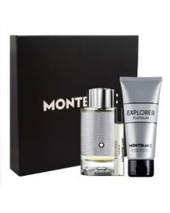 MONT BLANC EXPLORER PLATINUM 3.4 EDP SP + 3.3 S/G + 0.25 EDP for Mens