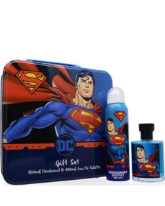 SUPERMAN 3.4 EDT SP + 4.2 B/M + METAL BOX for Kids