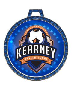 Insert Series - 2~~~ Insert Medal - Blue Jewel - Soccer
