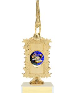 Gymnastics Trophy with Custom Logo