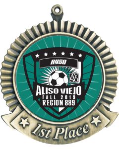 Medal Award - Custom Logo Insert - Softball