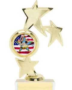 Gymnastics Trophy - Figure Series - Logo Insert