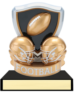 FOOTBALL SHIELD RESIN FIGURE