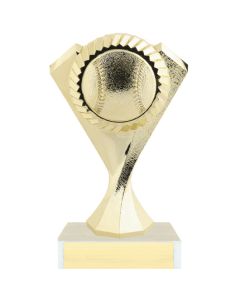 Golden Baseball Podium Trophy