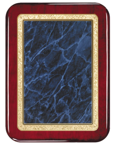Blue rosewood solid  brass plaques series