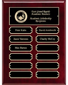 Rosewood High Gloss Finish Perpetual Plaque Series