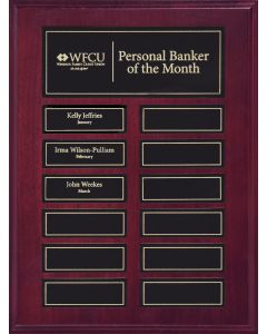 Mahogany Finish Pocket Perpetual Plaque Series