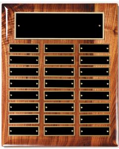 Walnut High Gloss Piano Finish Perpetual Plaque Series