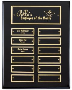 Black Piano Finish Perpetual Plaque Series