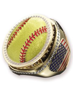Legacy Spinner Ring - Gold - Softball