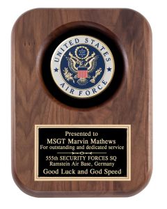 Wood Military Plaque-Air Force