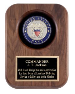 Wood Military Plaque-Navy
