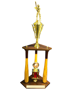Three Post Bat Trophy Series - Baseball/Softball