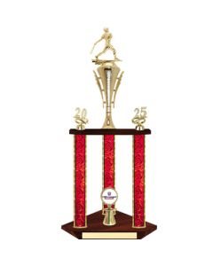 Baseball Trophy - 27~~~ 3-Post with Custom Logo