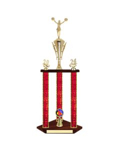 Cheer Trophy - 31~~~ 3-post with Custom Logo