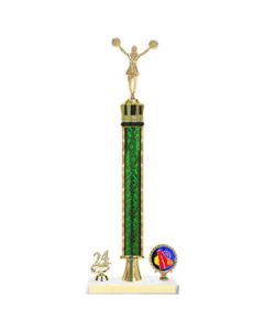Cheer Trophy - 17~~~ One-Post with Logo