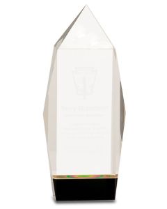 Faceted Crystal Recognition Award - Medium