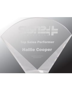 CRYSTAL FACET FAN, TRIANGLE & WEDGE