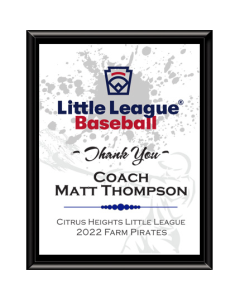 Full Color Sublimation Plaque - Little League
