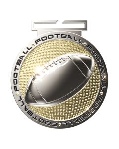 IM Dual Plated Football Medal