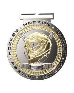 IM Dual Plated Hockey Medal