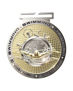 IM Dual Plated Swimming Medal