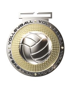 IM Dual Plated Volleyball Medal