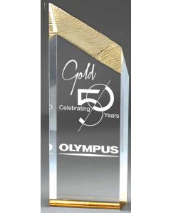 Chiseled Gold Tower Recognition Award