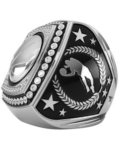 Epic Ring Basketball - Clear Gems - Silver