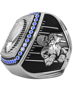 Epic Ring Football - Blue Gems - Silver