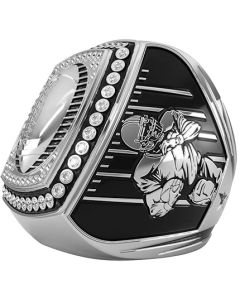 Epic Ring Football - Clear Gem - Silver