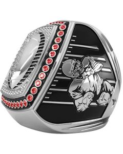 Epic Ring Football - Red Gems - Silver