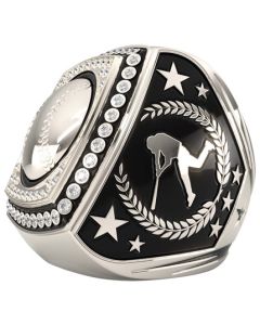 Epic Ring Little League - Clear Gems - Silver