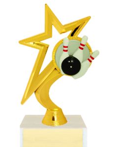 Gold Star Figure Trophy Series - Bowling