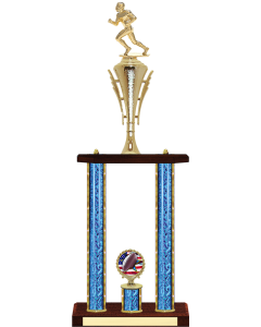 Football Trophy - two-post with custom logo