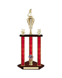 Football Trophy - 29~~~ Three post and Custom Logo