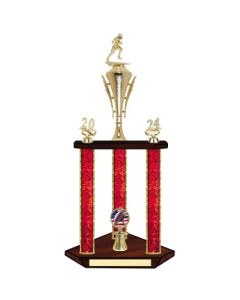 Football Trophy - 27~~~ 3-Post with Custom Logo