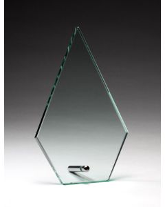 GLASS PIN AWARD - CLEAR ARROWHEAD