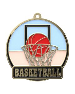 High Tech Basketball Medal
