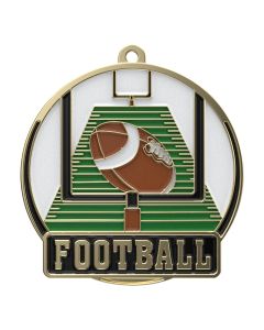 High Tech Football Medal