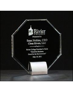 OCTAGON CRYSTAL TROPHY