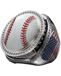 Legacy Spinner Ring - Silver - Baseball